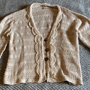 Alps crocheted cardigan,in excellent condition,like new